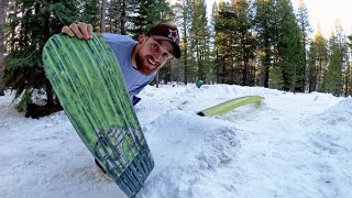 Building a Backyard Skate Park For Snow Skating