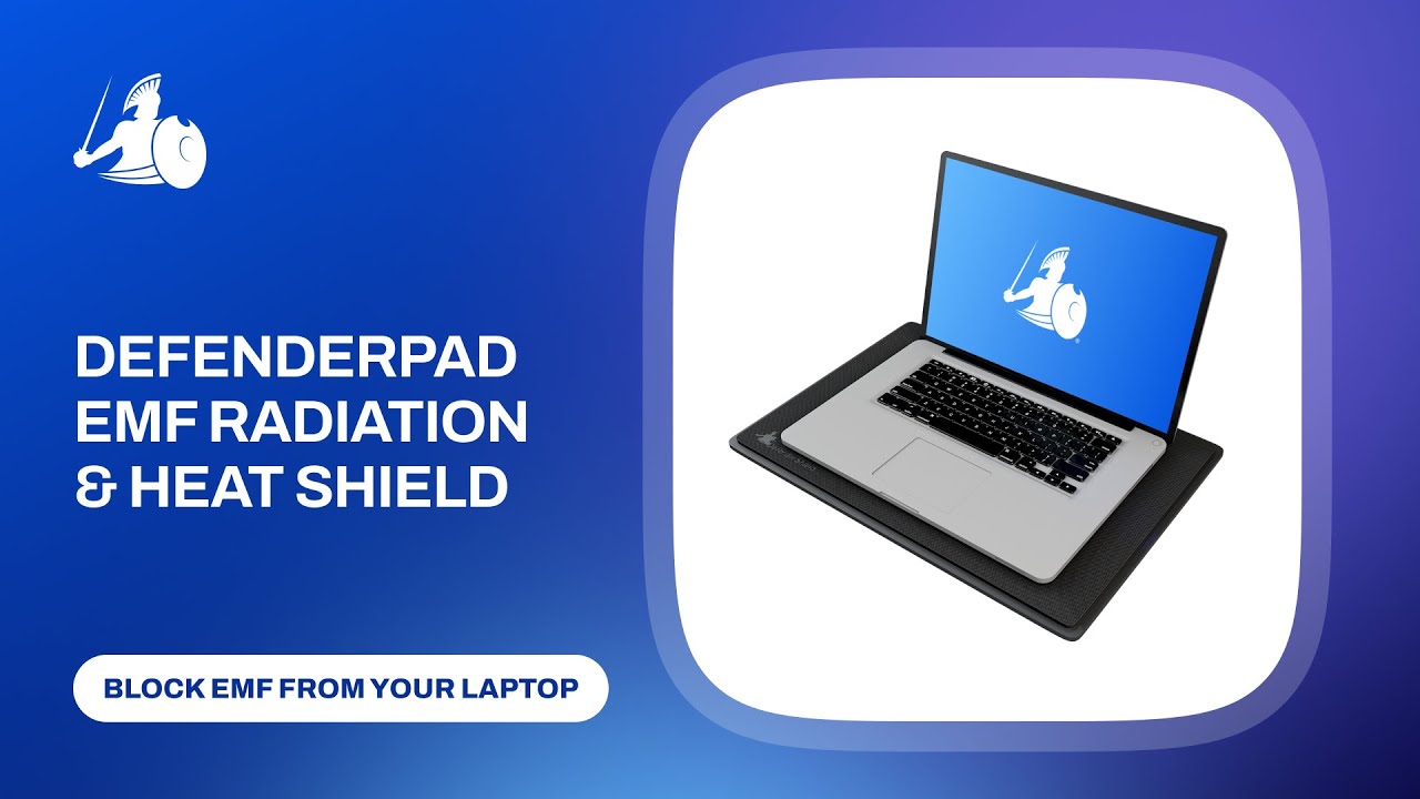 DefenderPad® Laptop Radiation and Heat Shield with Pillow by