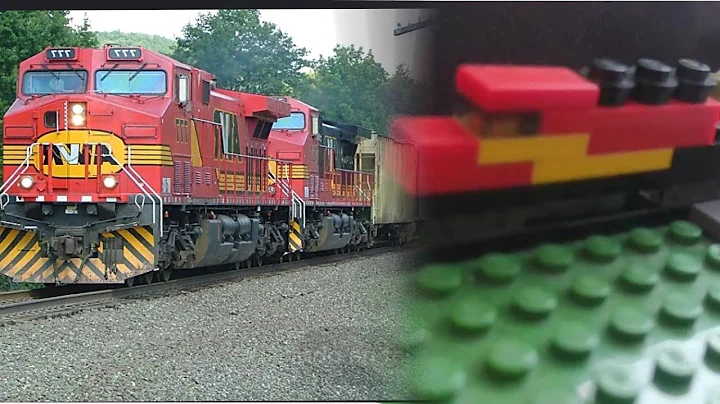 Unstoppable train vs unstoppable train lego animation