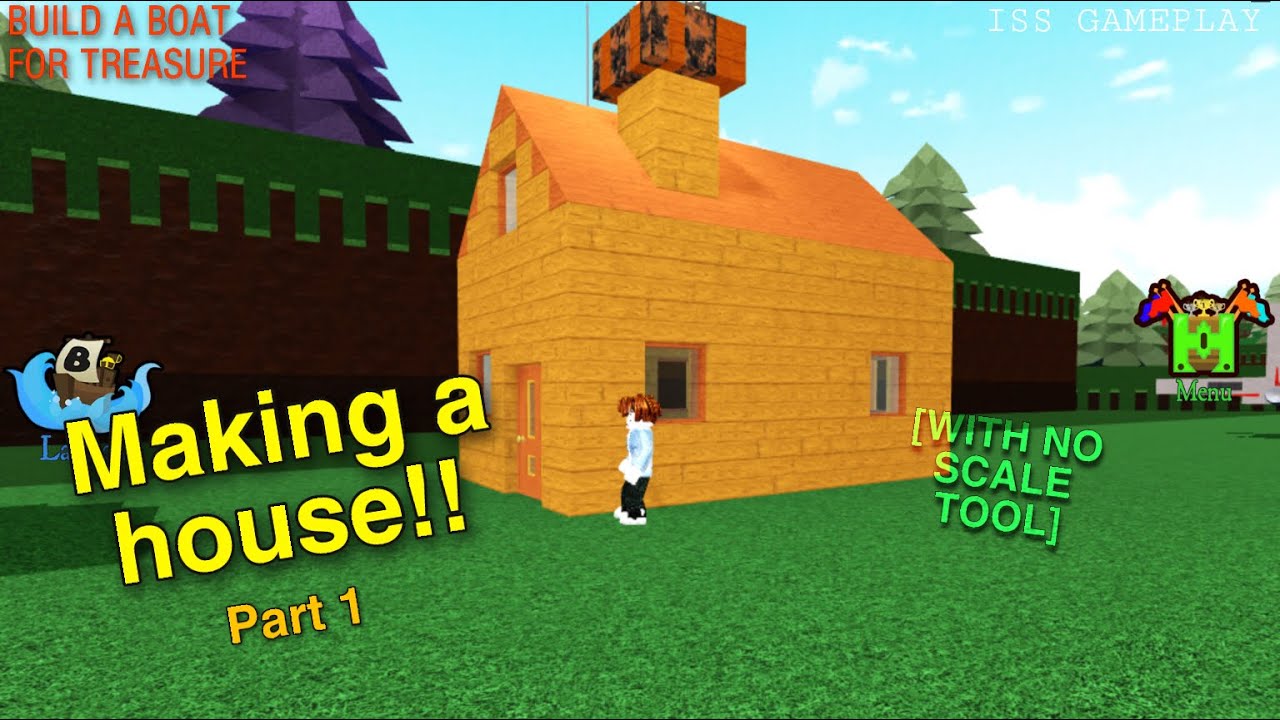 How to make a house with no scale tool? (PART1) ROBLOX BUILD A