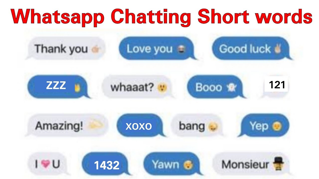 Chatting short Words. <3 Short Words chatting.