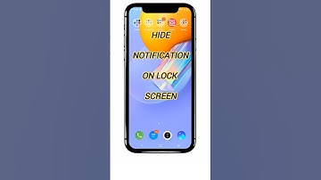 how to hide notification on lock screen #youtubeshort