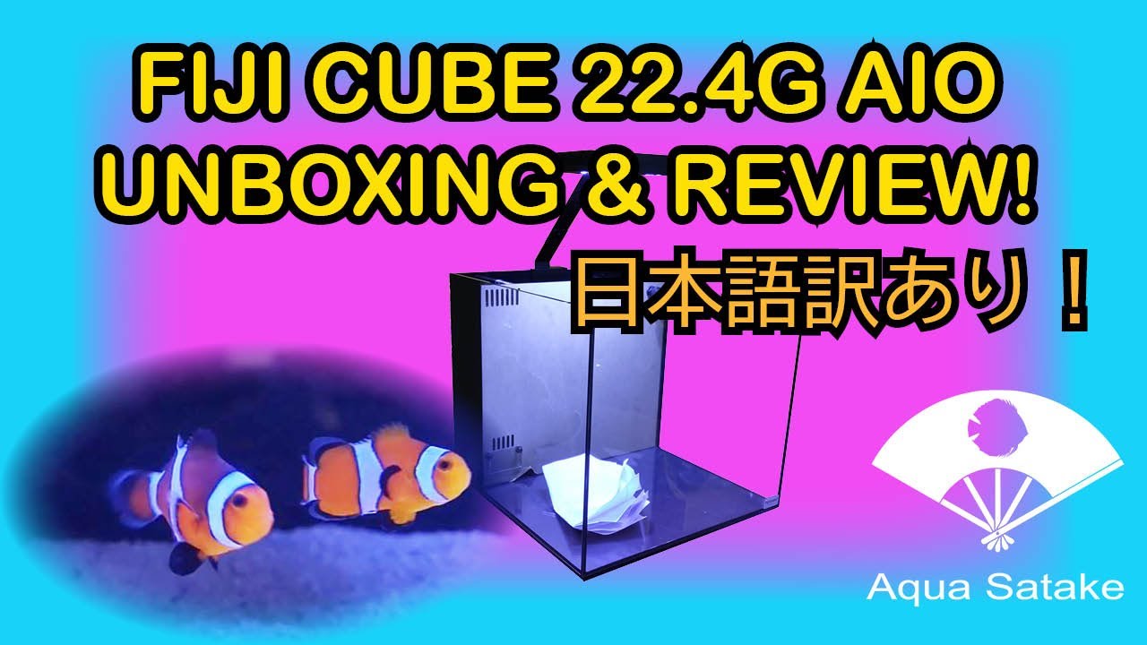 Fiji Cube 22.4Gal. AIO tank Review －フィジーキューブ22.4ガロンの海水魚オールインワン水槽 レビュー
