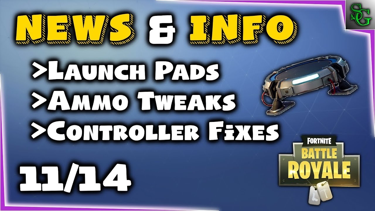 Fortnite News - Update 1.9 Battle Royale (PvP) - Launch Pads, Controller Sensitivity