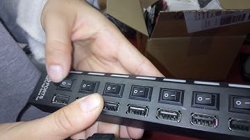 Super Speed 7-Port USB 2.0 HUB with Independent Switch