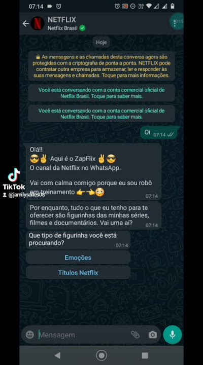 Como Pedir Figurinhas para NetFlix no WhatsApp 