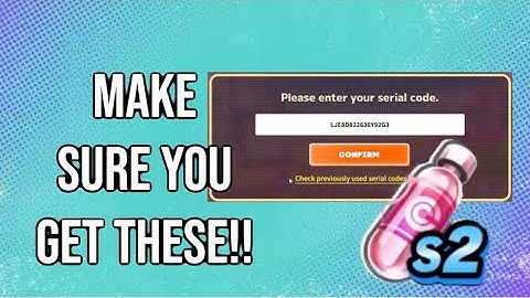 MAKE SURE YOU USE THIS SERIAL CODE FOR FREE SUMMON CAPSULES IN SEASON 2: GEKISHIN SQUADRA