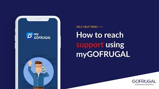 How to reach support using myGOFRUGAL app | GOFRUGAL screenshot 1