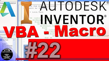 AutoDesk INVENTOR VBA 22 ( Comparison Operators )