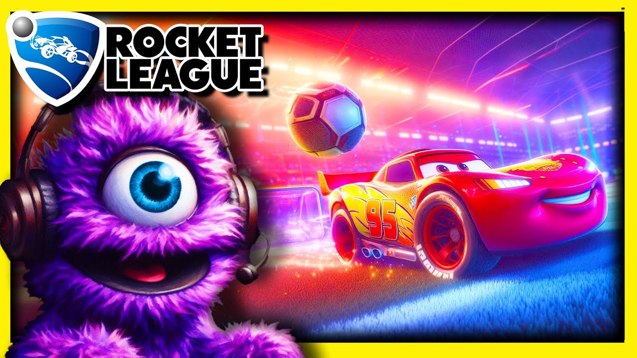 Lightning McQueen in Rocket League! #lightingmcqueen #rocketleague #fy