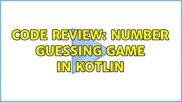Code Review: Number guessing game in Kotlin