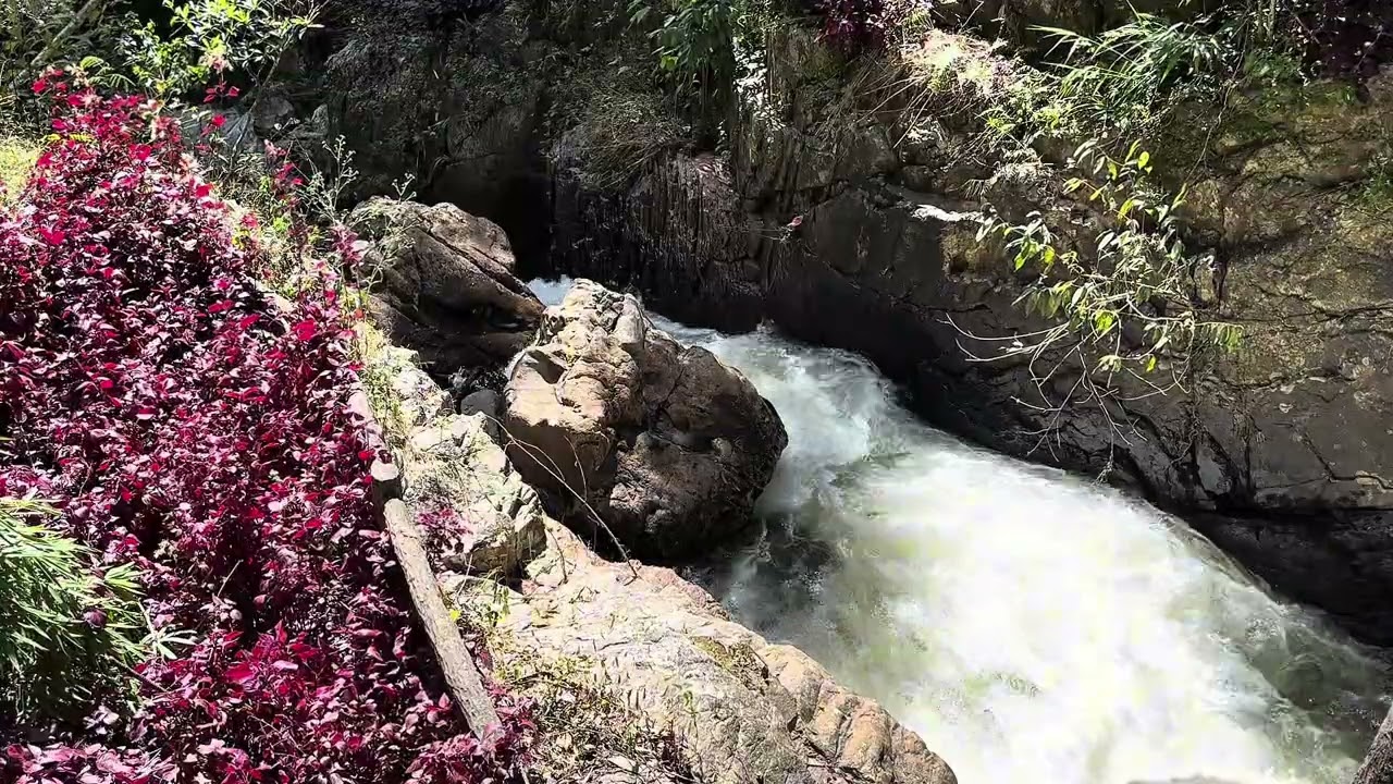 Успокаивающий водопад. Отпусти все плохое по быстрому течению воды. 