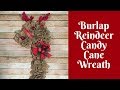 Christmas Crafts: Burlap Reindeer Wreath