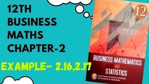 Integral Calculas [I] 12th Business maths Chapter -2 Example-2.16,2.17 | Maths Scoop |