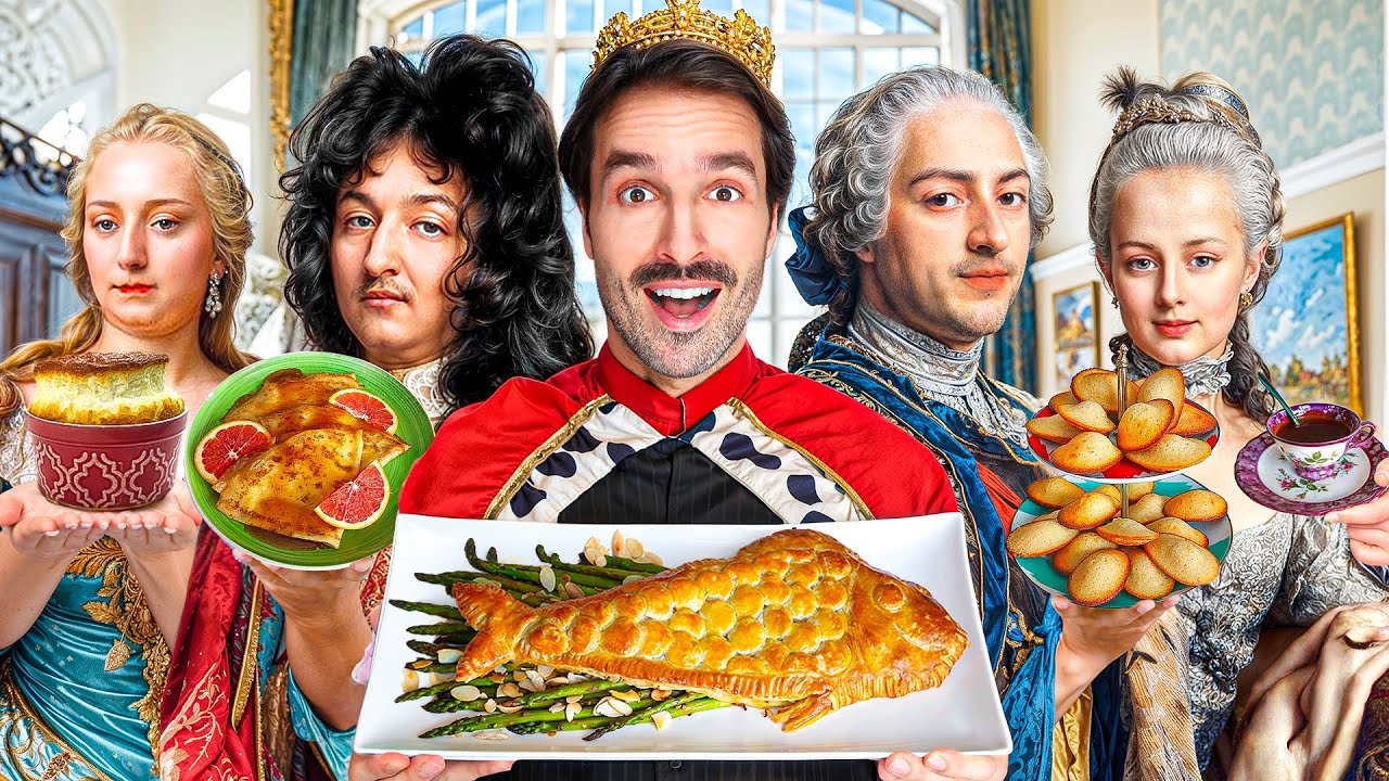 Je mange comme LES ROIS ET REINES DE L'HISTOIRE pendant 24H - CARL IS COOKING