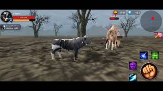 Furious Lion 🦁 V's Giant Giraffe 🦒 V's Mad Bull 🐂 The Cow Simulator screenshot 5