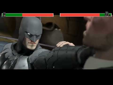 Batman vs. Oswald Cobblepot with healthbars