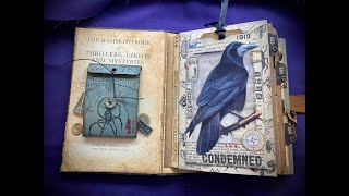 Spooky Altered Book Journal Flip Through