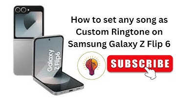 How to Set Any Song as Custom Ringtone on Samsung Galaxy Z Flip 6