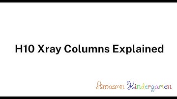 H10 Xray Columns Explained - Amazon Kindergarten Series