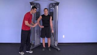Cable Standing One Arm Side Bend   NG