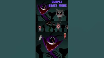 Incredibox sprunki Phase 7 Durple in Beast Mode #sprunki #durple #incredibox