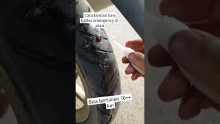 tambal ban tubeless saat emergency