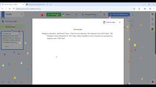 Using MyBib to Create Chicago Turabian Citations