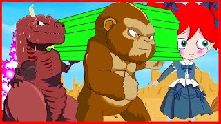 TEAM GODZILLA ATOMIC BREATH- Rescue KING KONG -Godzilla Cartoon Compilation -Coffin Dance Meme Cover