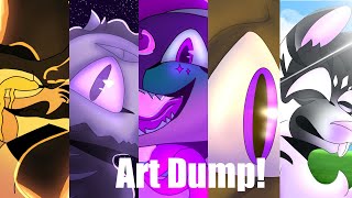 Art Dump + Some WIPs! | Cotton Candy (Newest to Oldest)