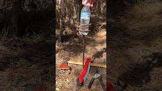 Clearing a path through the trees. Rebar drink holder keeps my water off the ground #shorts
