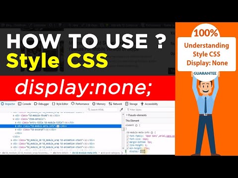 How To Use Style Display None & CSS Display None Declaration Explained In Detail
