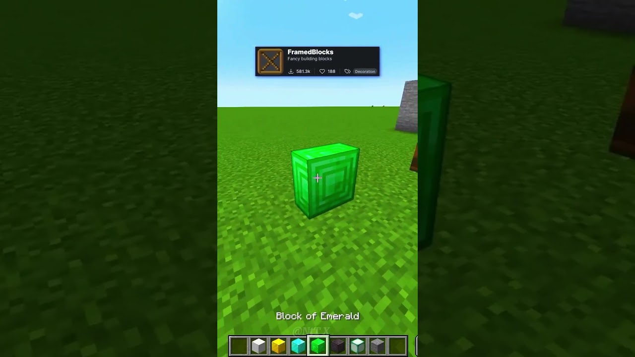 Framed blocks mod in Minecraft 
