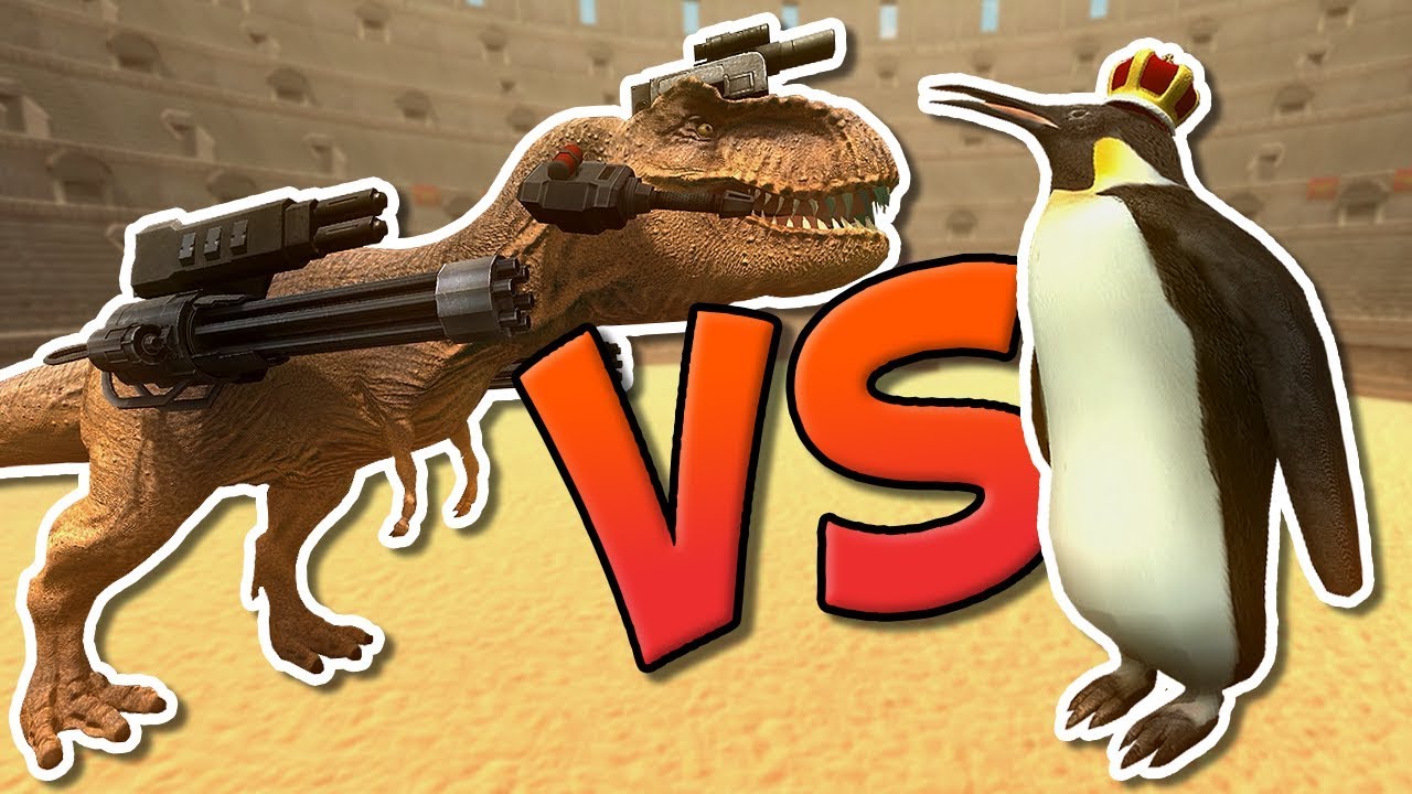 Mecha T Rex Vs King Penguin Beast Battle Simulator New Tabs Or