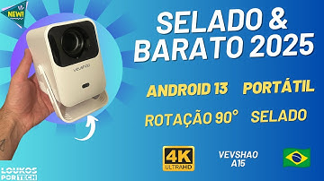 Projetor SELADO MAIS BARATO de 2025 - VEVSHAO A15