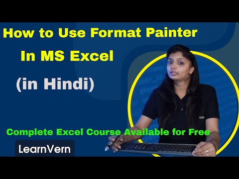 How to Use Format Painter in MS Excel? Tutorial Video in Hindi | LearnVern