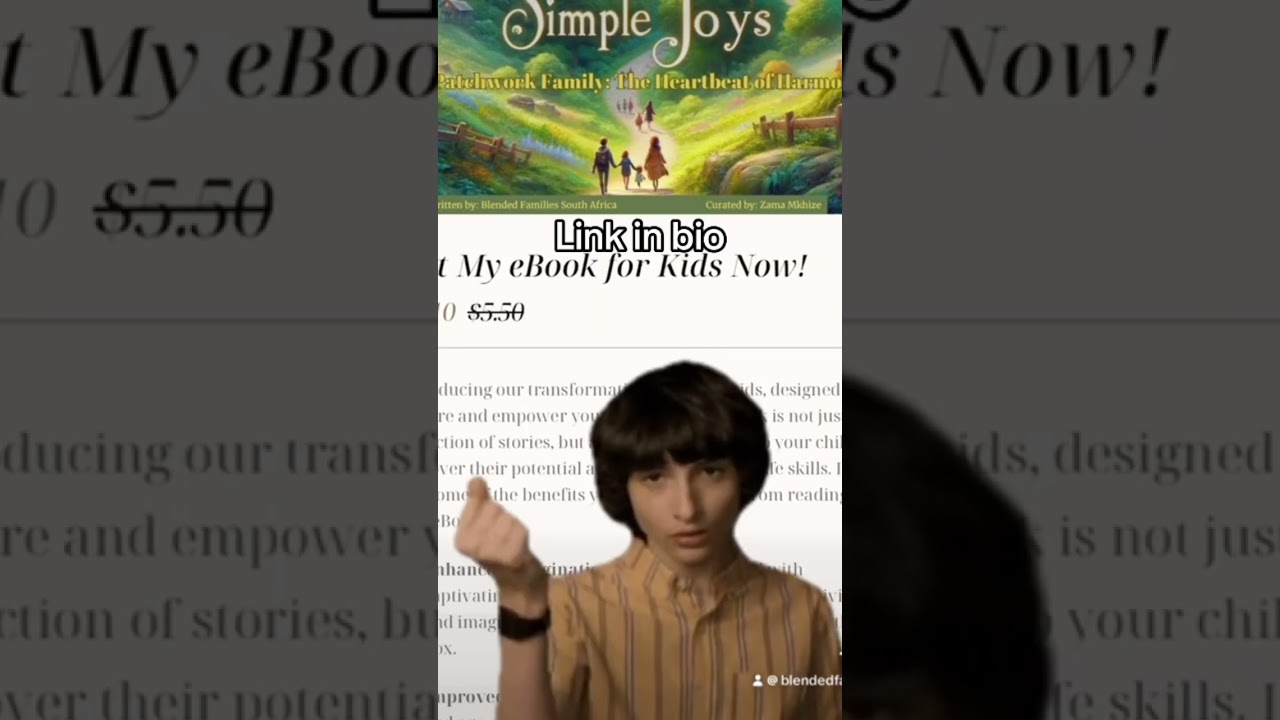 Blended Family eBook for kids is finally here! For a limited time, get it for under R20 until 13 Aug