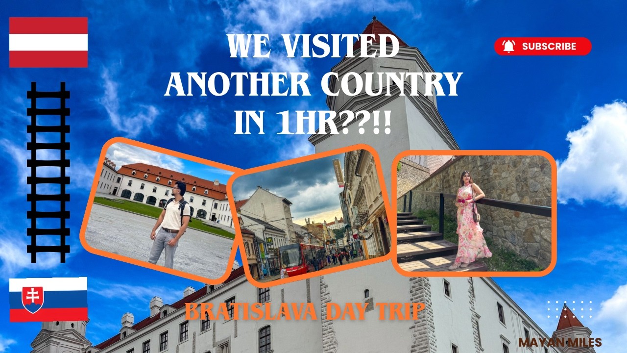 Vienna to Bratislava Day Trip by Train |  Complete Travel Guide |  Bratislava Castle & Slovak Food