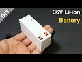 How to make 36v liion battery at home  diy variable voltage lithium battery  by creativeshivaji