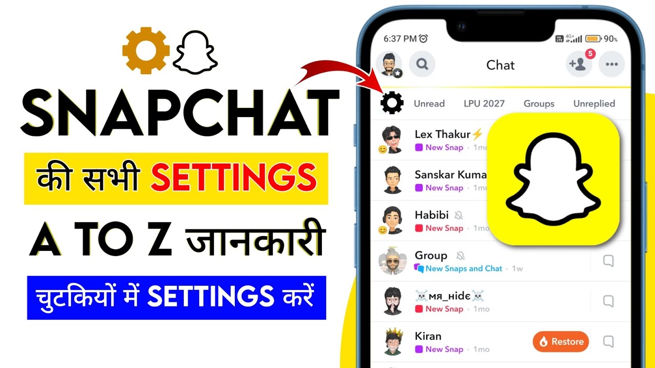 Snapchat Algorithm Settings SnapChat Important Settings 2025 | Snapchat ki Sabhi Privacy, Chat, Map ...