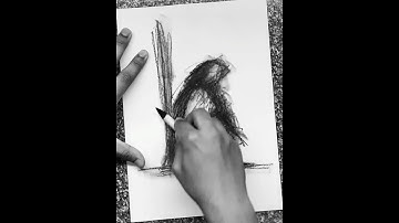 ABSTRACT BODY 2023 #shorts #charcoalart || CHARCOAL ART TUTORIAL