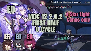 MOC (12) 1st Half 0 Cycle | E0 Black Swan x E0 Kafka DoT | Honkai Star Rail 2.0