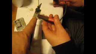 metal etching with salt water and battery charger