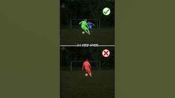 How to do 1v1 STEP OVER ⚽️.#football #footballskills #soccer #1v1 #shorts