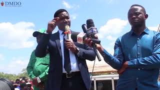 Hon. Minister Of Industries And Trade Extends His Heartfelt Graude For Mandwanga Water Project.