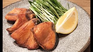 Deep Fried Yellowtail with Mizuna and Lemon – crispy, light, 15 min fry