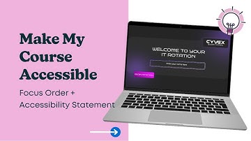Make My Course Accessible - Video 5