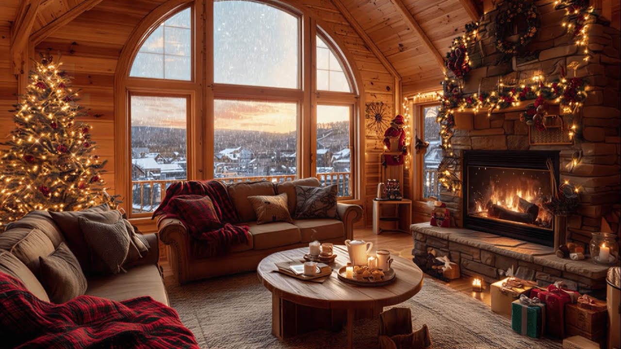 Upbeat Jazz Bossa Nova by the Fireplace | Positive Vibes for Work and Focus 3