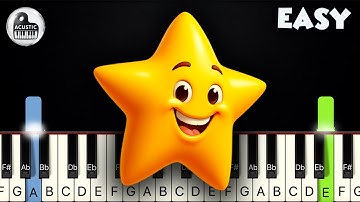 Twinkle Twinkle Little Star | EASY PIANO TUTORIAL by Betacustic