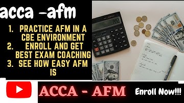 ACCA AFM Revision - 2022/2023 exams